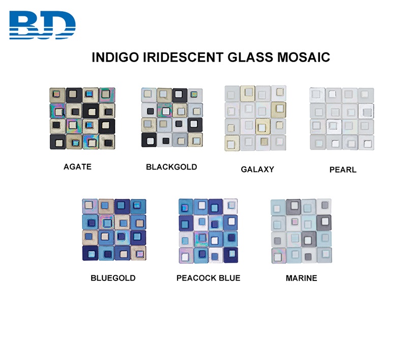 Indigo Glass Mosaic (Bluegold)