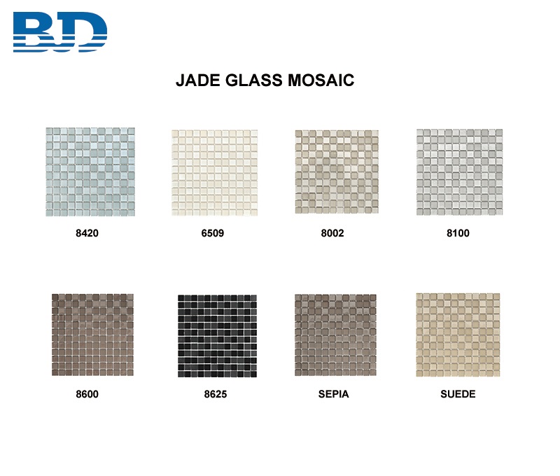 Mixed Surface Jade Glass Mosaic