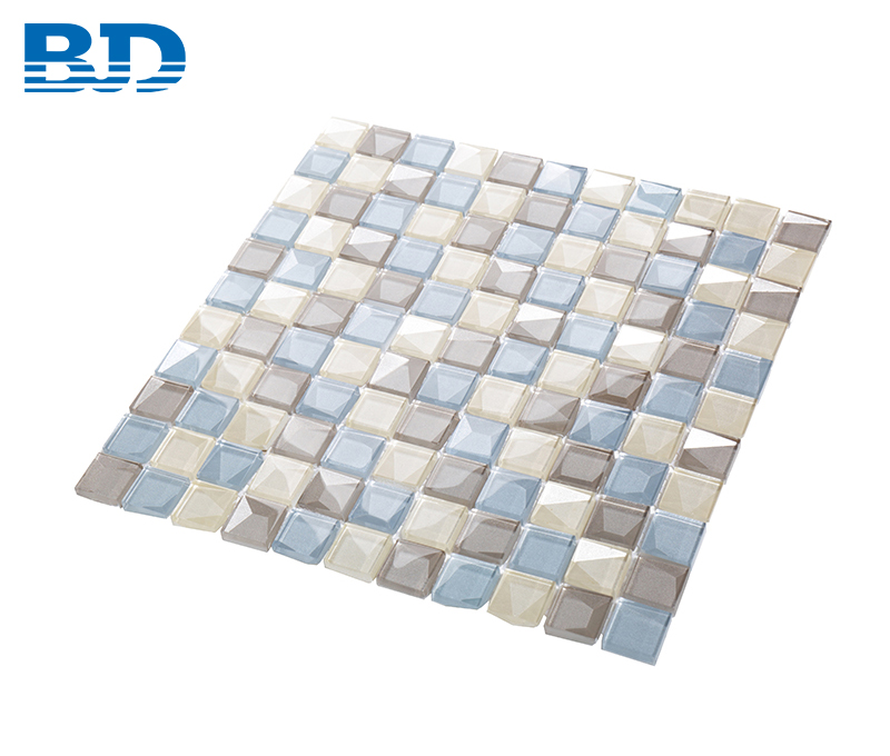 3D Edition Glass Mosaic (Cappuccino)