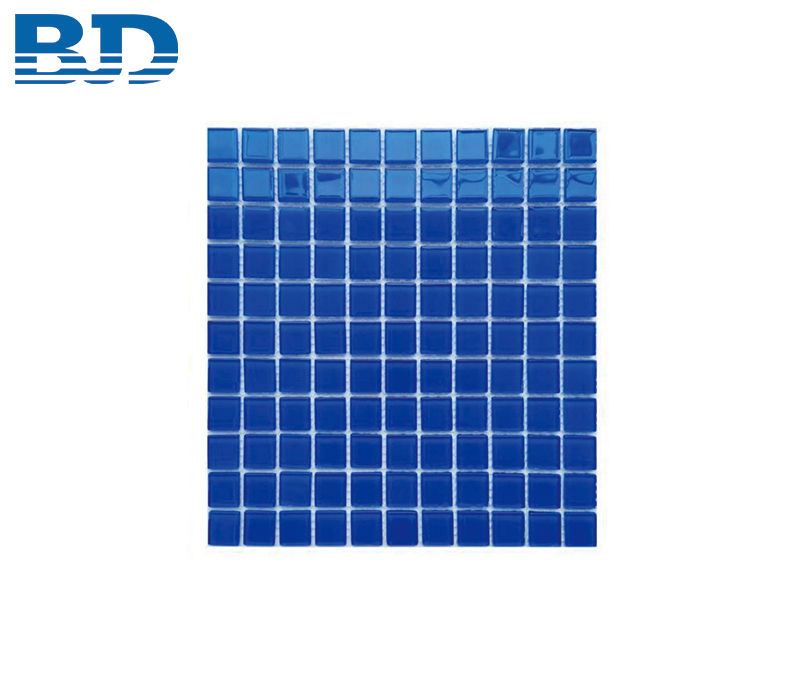 Solid Blue Glass Mosaic 
